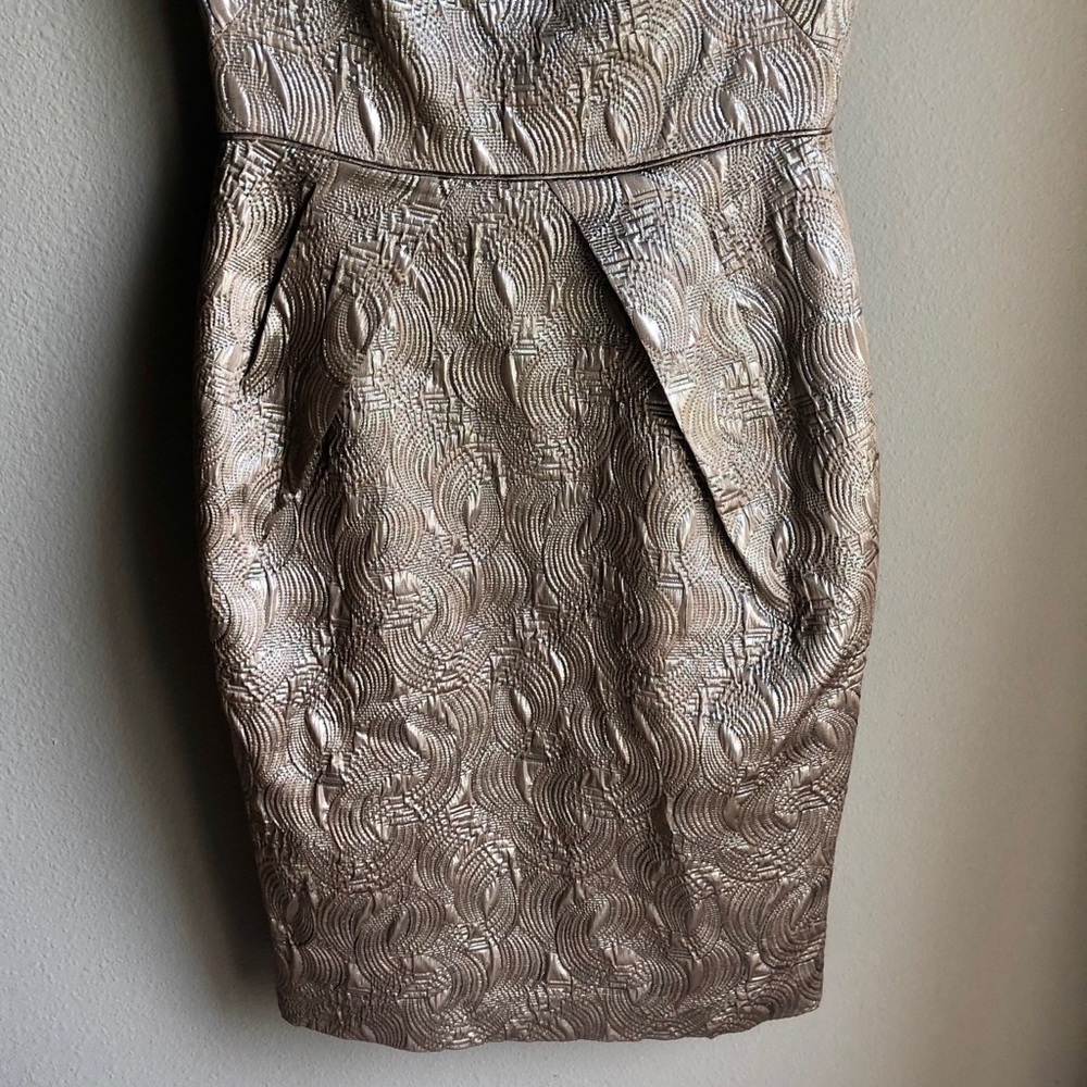 Banana Republic Metallic Dark Gold Dress - Picture 4 of 8